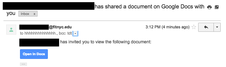 Google Document Phishing Scam