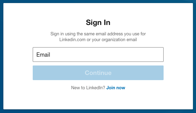 LinkedIn login: connection to my LinkedIn account - LinkedIn sign in