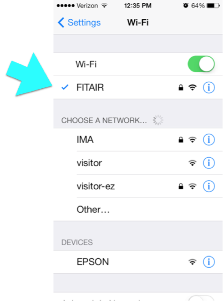 Connect A Device To Fitair Fit Information Technology