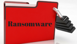 Folder Labeled Ransomware with Padlock