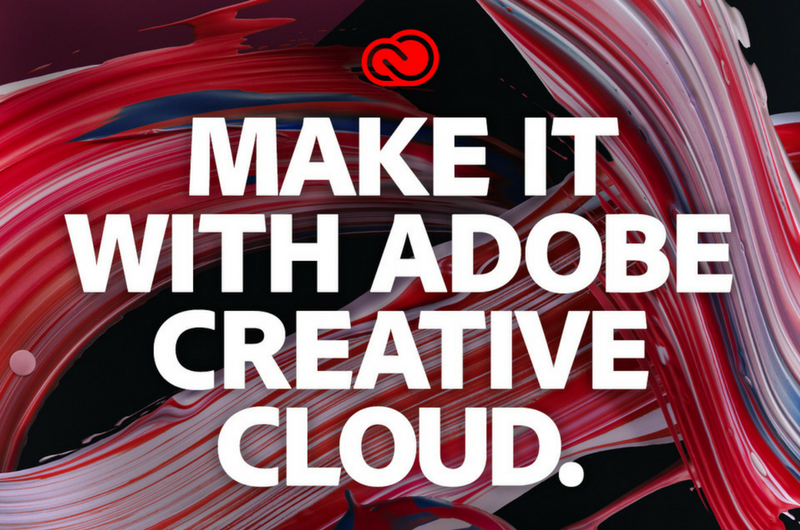 Swirled Paint art with text -Make it with Adobe Creative Cloud.-