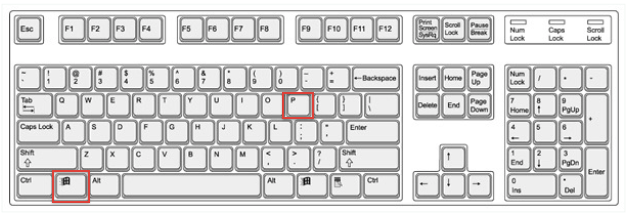 Windows Keyboard with Projector