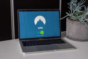 Macbook with VPN on screen