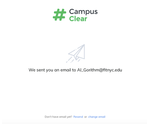 We sent you an email to screen We sent you an email to Web App screen
