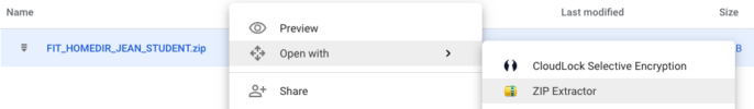 Unzip a file using Google's Zip Extractor Unzip a file using Google's Zip Extractor