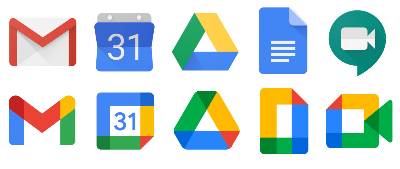 Google Workspace Icons Old vs New