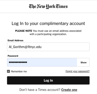 NY Times Log In Access Returning