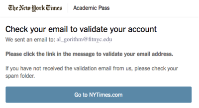 NYT Validate Your Account Your Account