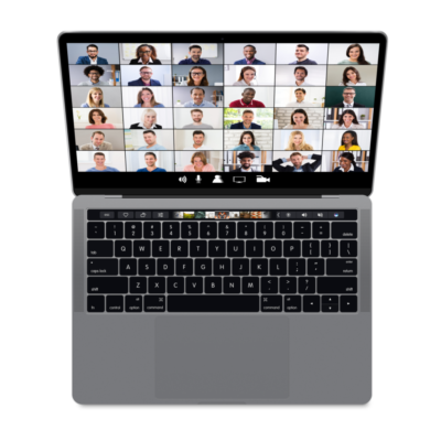Video Conference on Mac Laptop