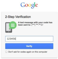 2 Step Verification Code