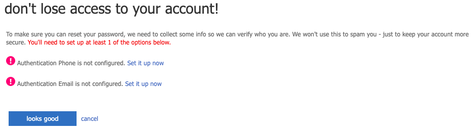 Azure Authentication Not Configured