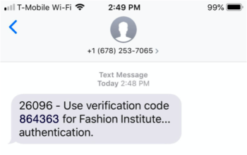 Azure verify identity with verification code text example
