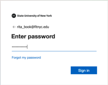Office 365 Sign In With Password Entered