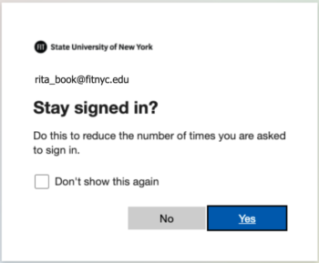 Office 365 Stay Signed In?