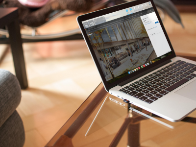 MacBook opened to MyFIT Sign in Page
