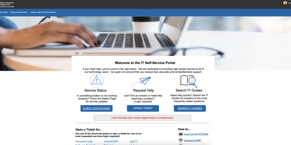 Cherwell Self-Service Portal